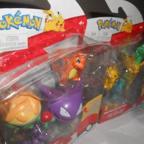 NEW 2 PACKS 3 EACH POKEMON BATTLE FIGURE SETS PIKACHU WYNAUT LEAFON APPLETUN 🎁 - Picture 4 of 9